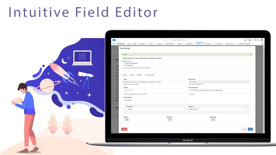 screenshot of 3b Forms